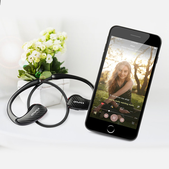 Bezdrátová Bluetooth sluchátka se super dlouhou výdrží baterie Awei A881BL.